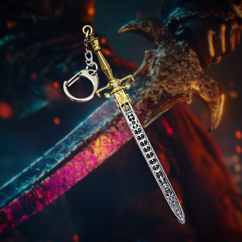 Elden Ring Night Flame Keychain